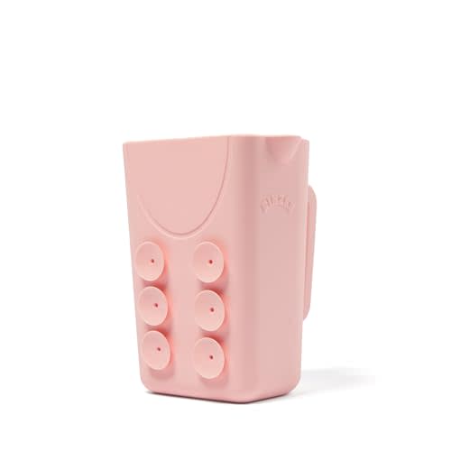 Rinzee® Baby Bath Cup with Suctions - BPA Free, 100% Food Grade Silicone Rinse Cup, Clutter-Free Tub Area, Kids Learning Tool, Sticks to Tiles, Drains Water Upside Down-patent pending