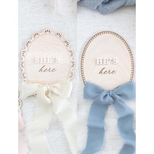 Gender Reveal Hospital Sign, Baby Birth Announcement, Baby Shower Gift, She&#39;s Here, He&#39;s Here, It&#39;s a boy,It&#39;s a girl,Newborn Baby Keepsakes