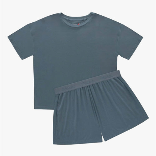 Hanes Women's Originals 2 Piece Lounge, Comfywear Supersoft Boxy T-Shirt & Sleep Shorts Loungewear Set