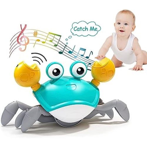 Amazon.com: Dusja Music Control Crawling Crab Baby Toys Infant - Tummy Time Toy Babies Boy Girl Learning Crawl Walking, Toddler Development Interactive Birthday Gift (Green) : Baby