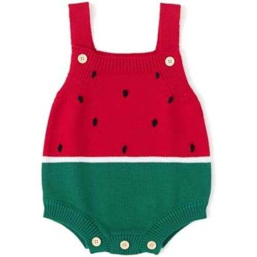 Simplee kids Baby Girls Sunflower Knit Rompers Knit Clothes for Newborn Baby Girls