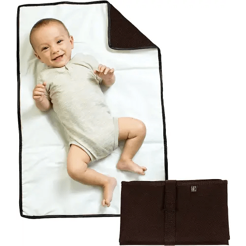 J.L. Childress Full Body Portable Changing Pad for Babies - Diaper Changing Mat for Travel, Baby Accessory Essentials, Wipeable & Water-Resistant, Foldable & Compact, Fully Padded, Extra Large - Black