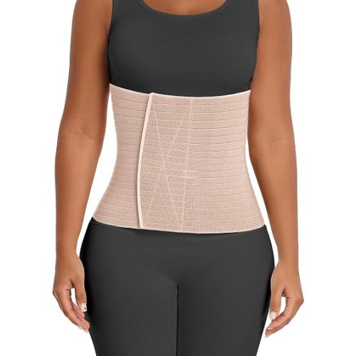 Abdominal Binder Post Surgery Belly Band Wrap for Women Men 9" Wide