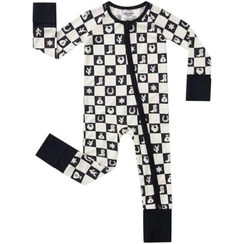 pureborn Baby Infant Boys Girls Zipper Sleeper Snug Fit Viscose from Bamboo Pajamas 0-24 Months