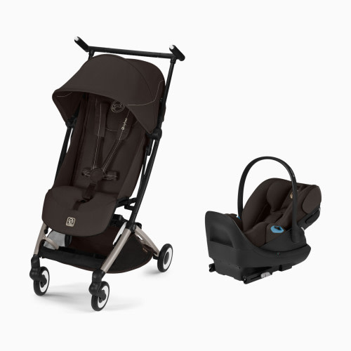 Cybex Libelle Stroller + Cloud G Pro Infant Car Seat Travel System - Chocolate Brown