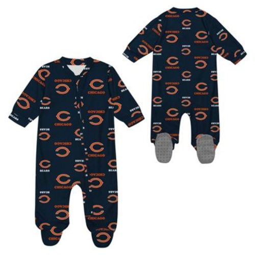 NFL Chicago Bears Infant Boys' Blanket Sleeper Bodysuit - 6-9M