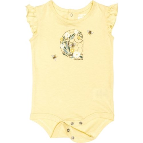 Carhartt Infant Girls CA7095 Bee Baby Bodysuit - Short Sleeve