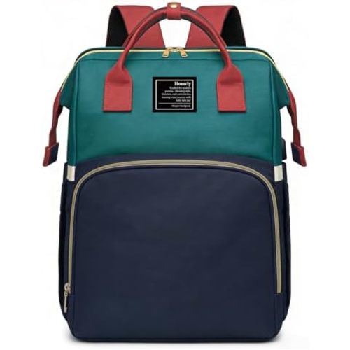 houscly Diaper Bag Backpack with Changing Station, 25L Large Capacity