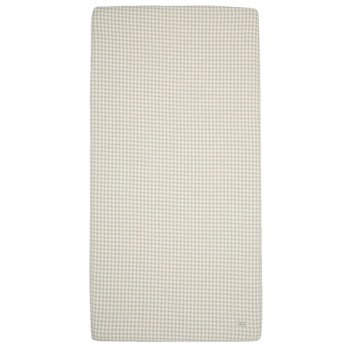 Crib Fitted Sheet Vichy Blue 120x60 cm