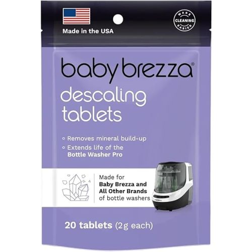Baby Brezza Descaling Tablets - Compatible with Bottle Washer Pro and All Brands of Baby Bottle Washer Appliances