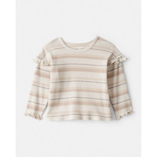 Baby Girl Striped Long-Sleeve Top - Cream - OshKosh B'gosh | Carter's