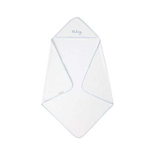 Gingham Hooded Towel, Light Blue