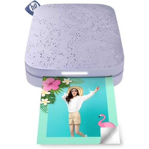 HP Sprocket 2x3 Instant Smartphone Photo Printer - Portable Color Wireless Mobile Printer - Zink Sticky-Back Photos - Print from Compatible iOS & Android Devices with Bluetooth w/Fun App - Purple