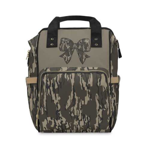 Tree Camo Coquette Backpack: Nylon Travel Diaper Bag