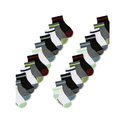 Reebok Baby and Toddler Quarter Socks, 24-Pack, Size 6M- 5T