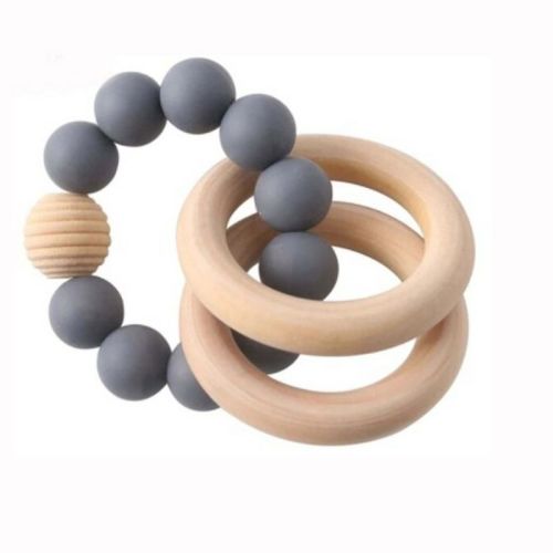 embe Silicone Beaded Teether Bangles, M/L