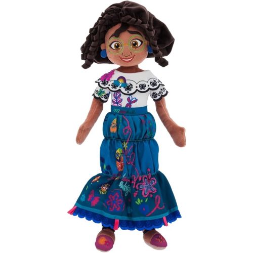 Disney Store Mirabel Plush Doll - Soft Plush with Embroidered Features & Glasses, Skirt with Embroidered Detailing Princess Toys, Encanto Toys