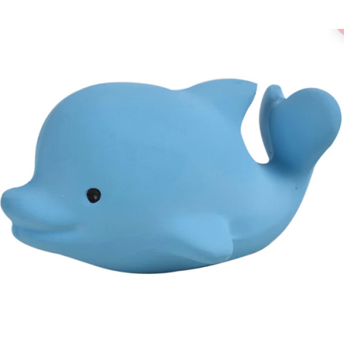 Dolphin Organic Natural Rubber Rattle, Teether & Bath Toy