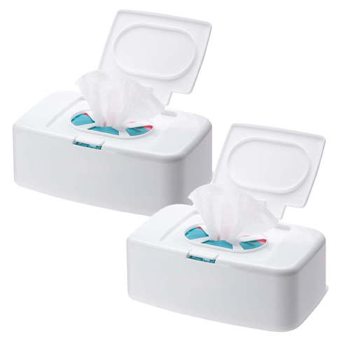 2Pack Wipes Dispenser Wipe Holder For Baby & Adult Wet Wipes Baby Wipes For Car Home Storage Containers Home Decor