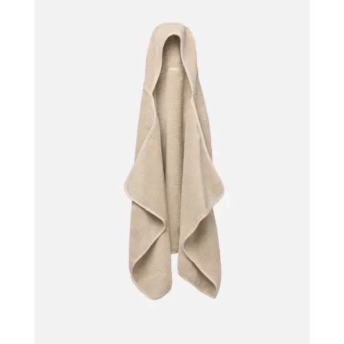 The Ribbed Hooded Towel - Oatmeal