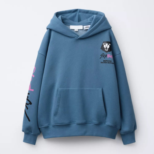 KPOP DEMON HUNTERS™ NETFLIX © PRINTED HOODIE - Blue | ZARA United States