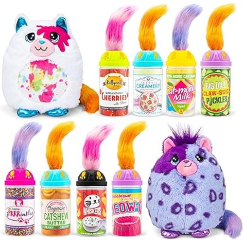 Basic Fun Misfittens Cats - Surprise Collectible Plush - Series 3 Wild Cats, Kittens, Stuffed Cat Plushie, Furry Surprise Toy for Girls, Boys, Kids and Toddlers Ages 3+