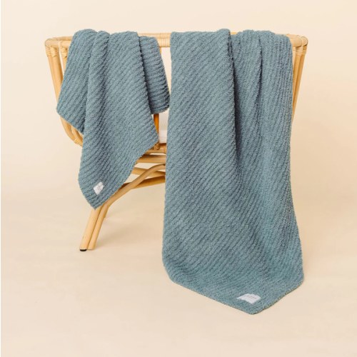 Chenille Blanket - Ocean Blue - Small & Large