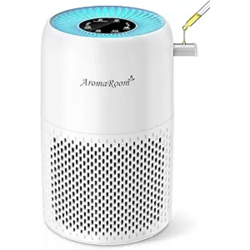 AromaRoom Air Purifiers for Bedroom with True HEPA13 Filters 3-in-1, Pet Air Purifier with Aroma Pad for Wildfires Smoke Pollen Dander, 22dB Quiet Air Cleaners for Baby Room Office Dorm