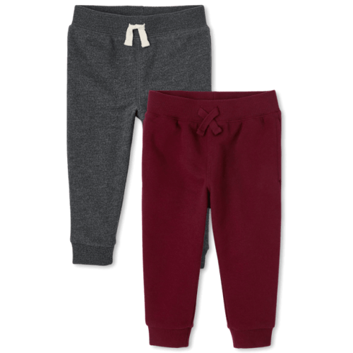 Baby And Toddler Fleece Jogger Pants 2-Pack - Multi