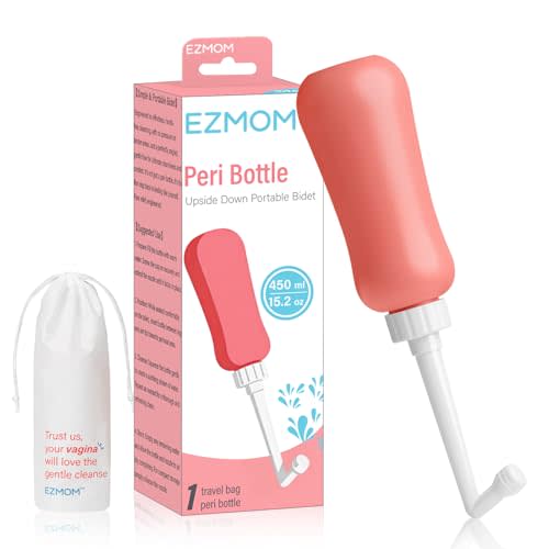 15oz Upside Down Peri Bottle for Postpartum Care, Portable Handheld Travel Bidet Sprayer, Perineal Cleansing & Recovery Essential, Postpartum Must‑Have for New Mom After Birth