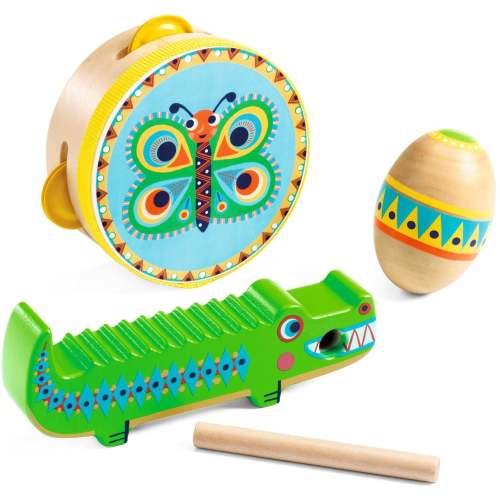 Animambo - 3pc Set - Tambourine, Maraca, Guiro