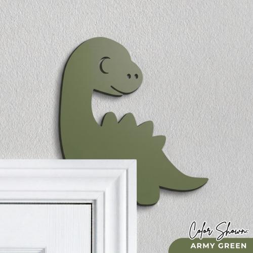Dinosaur Door Frame Topper - Reversible Dinosaur Door Corner - Baby Brontosaurus Door Border - Dinosaur Room Decor - Dinosaur Nursery Decor