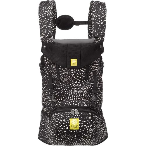 LÍLLÉbaby SeatMe Hip Seat All Seasons Ergonomic 6-in-1 Baby Carrier Newborn to Toddler - with Lumbar Support - for Children 7-45 Pounds - 360 Degree Baby Wearing - Inward and Outward Facing - Plume
