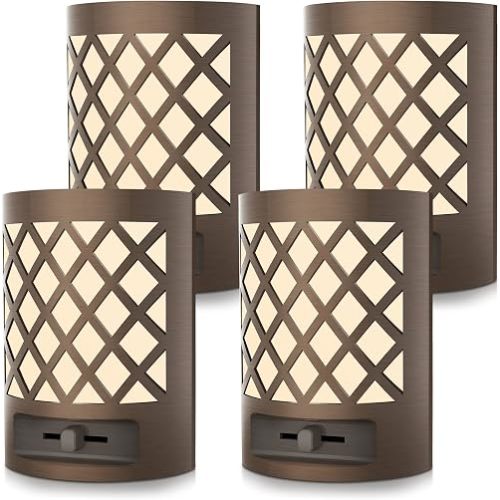 DORESshop Dimmable Night Light Plug in, Vintage LED Night Light