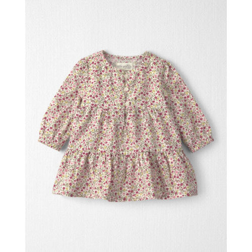 Baby Girl Organic Cotton Dobby Dress in Floral - Little Planet | Carter's