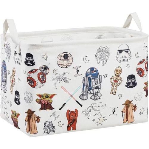 Star Room Nursery Decor,Baby Laundry Large Hamper Foldable With Waterproof Pe Coating,Dirty Clothes Basket Featuring The Child,Bedroom,Bathroom Set,Toy Bin,Kids Birthday Gifts (Square)