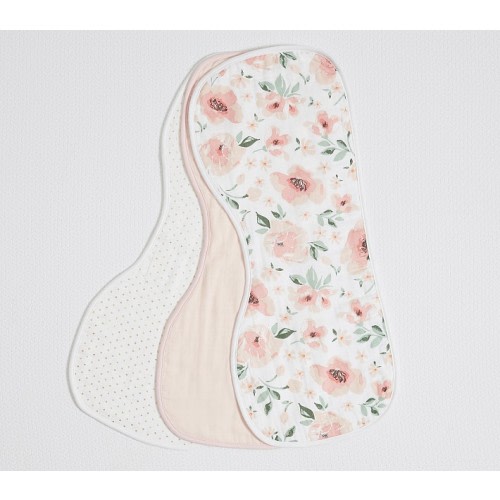 Meredith Muslin Burp Cloth, Set of 3