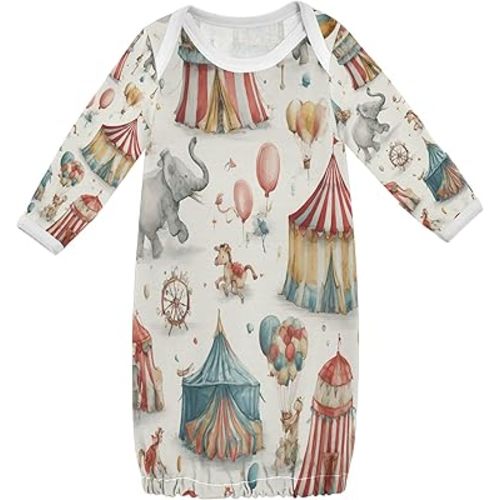 Baby Boy Girl Sleepsuit Cotton Sleeper Gown Nightgowns Clothes