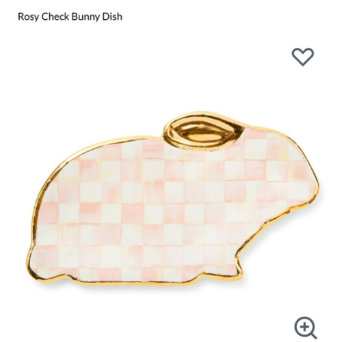 Rosy Check Bunny Dish
