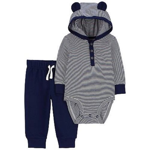 Baby Boy Carter's 2-Piece Hooded Bodysuit Pant Set
