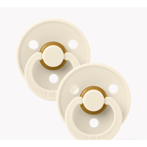BIBS Colour 2 PACK in Ivory | Soft & Safe Design – Bibsworld store US