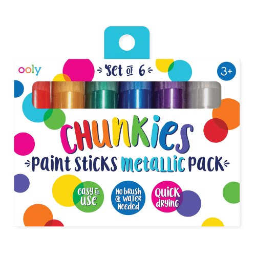 Chunkies Paint Sticks - Metallic - Set of 6