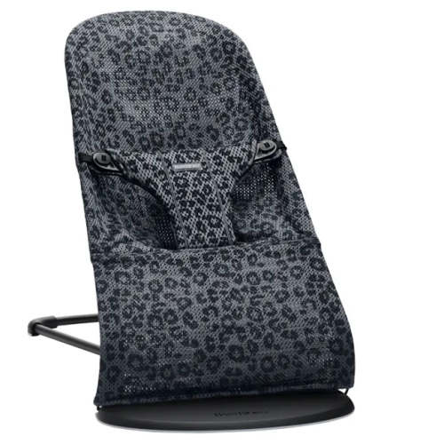BabyBjörn Bouncer Bliss - Anthracite Leopard Mesh