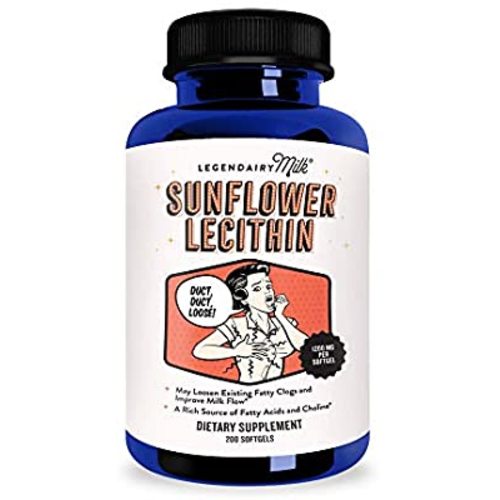 Legendairy Milk® Sunflower Lecithin, 1200mg of Organic Sunflower Lecithin per Softgel, 200 count bottle