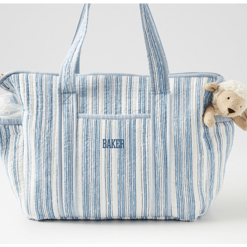 Block Print Diaper Bag Personalized