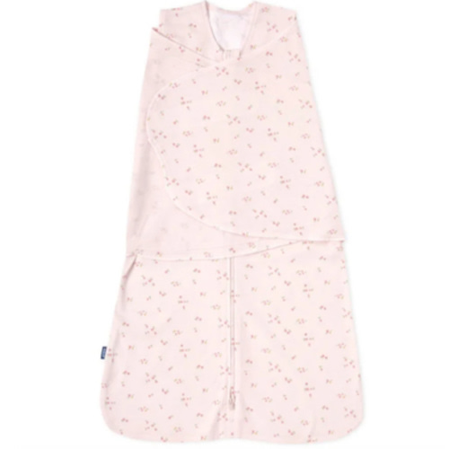 Small - Pink Floral Cotton Swaddle | HALO
