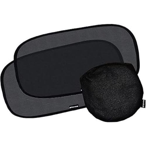 Enovoe Car Window Shade for Baby - (4 Pack) - XL - 25" x 16" - Cling Car Sun Shade for Windows - Sun, Glare and UV Rays Protection for Your Child