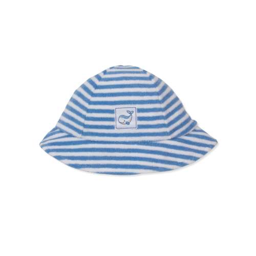 Whale Pods Blue Stripe Terry Sunhat