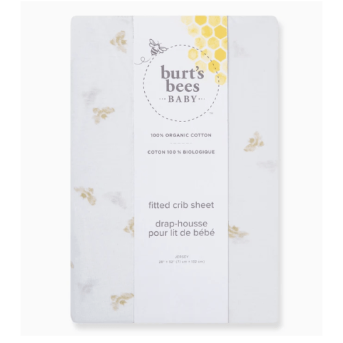 Golden Bee Organic Cotton BEESNUG® Fitted Crib Sheet - Hummus