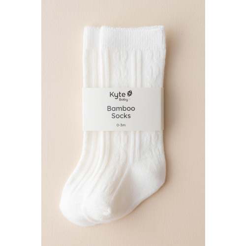 Baby and Toddler Knee High Socks in Cloud | Kyte Baby